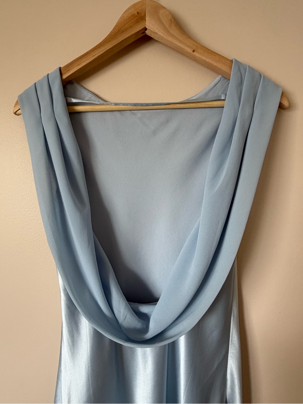NEW Reformation Jonelle Silk Open Back Mini Dress Horizon Baby Blue | size XS - Picture 9 of 16